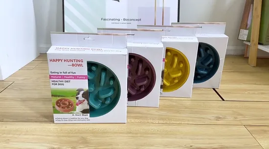 Interactive Durable Eco-Friendly PP Slow Feeder Pet Bowl